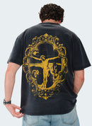 Jesus Saves Portrait Tee Black