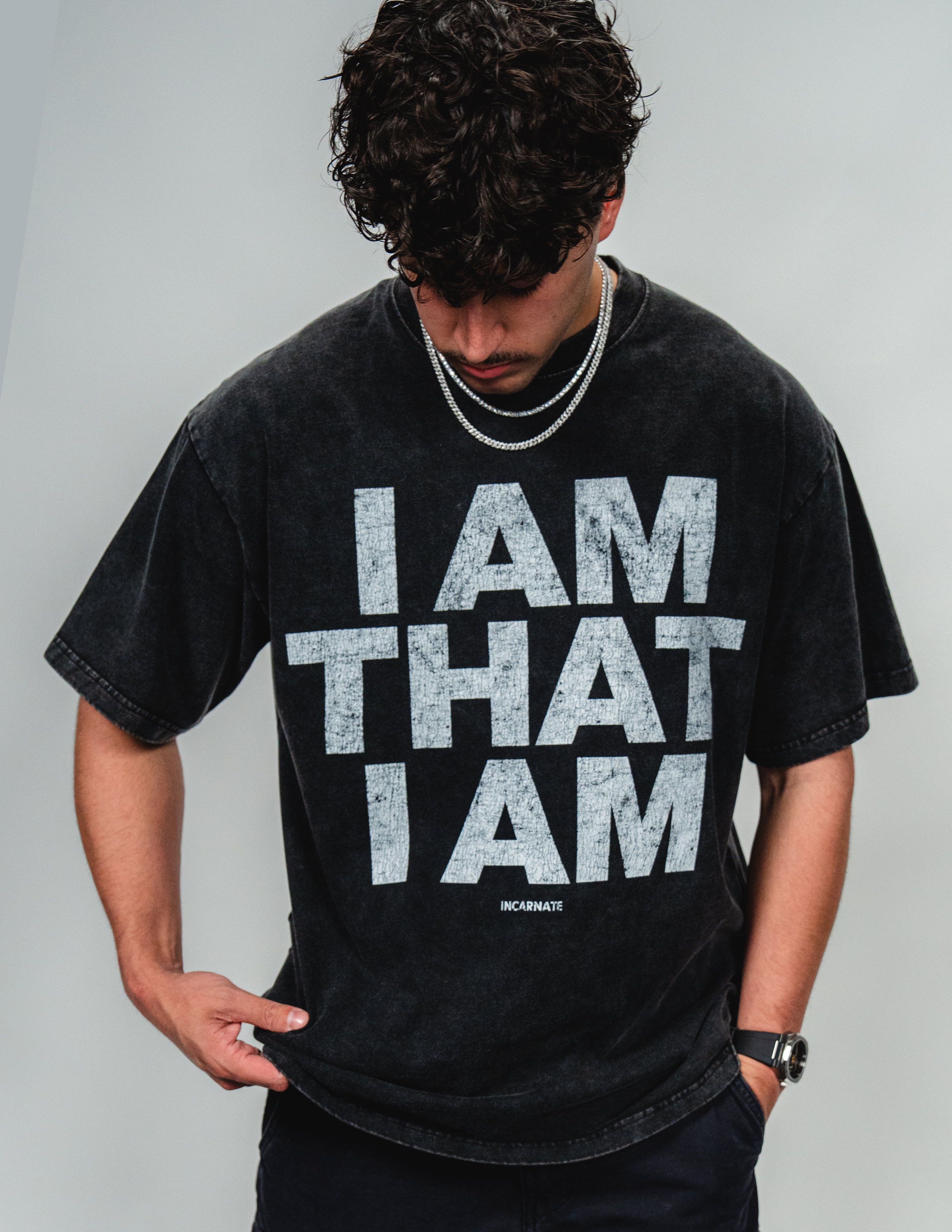 "I AM" Black Tee