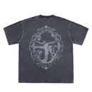 Jesus Saves Portrait Tee Blue