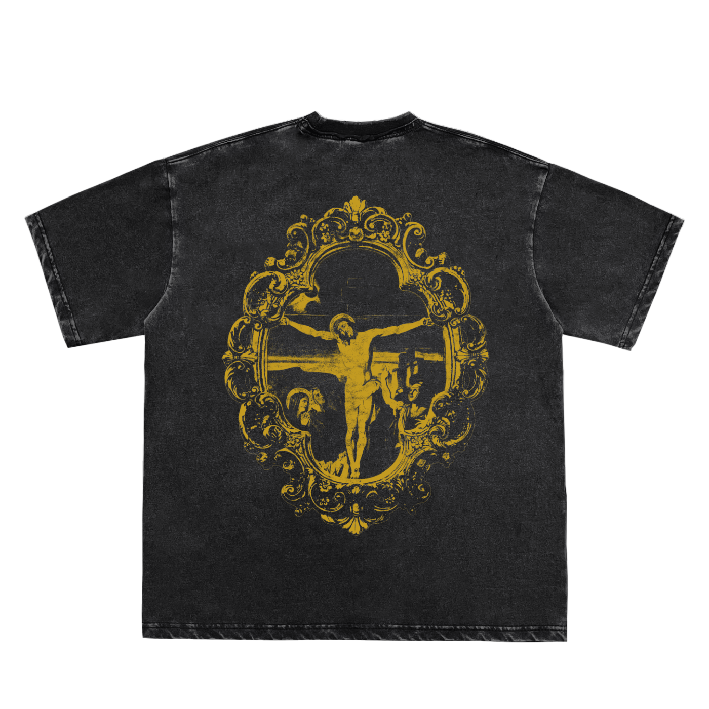 Jesus Saves Portrait Tee Black