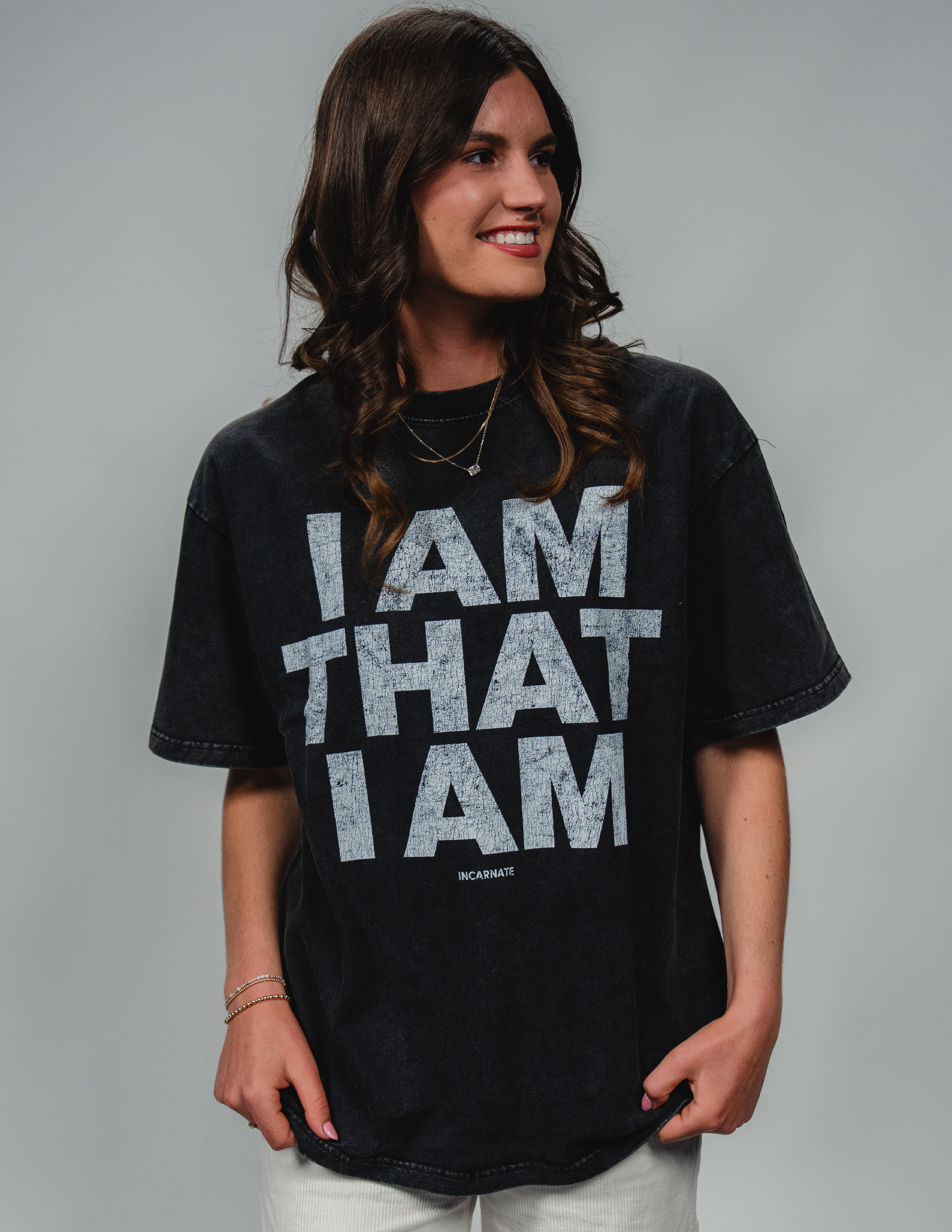 "I AM" Black Tee
