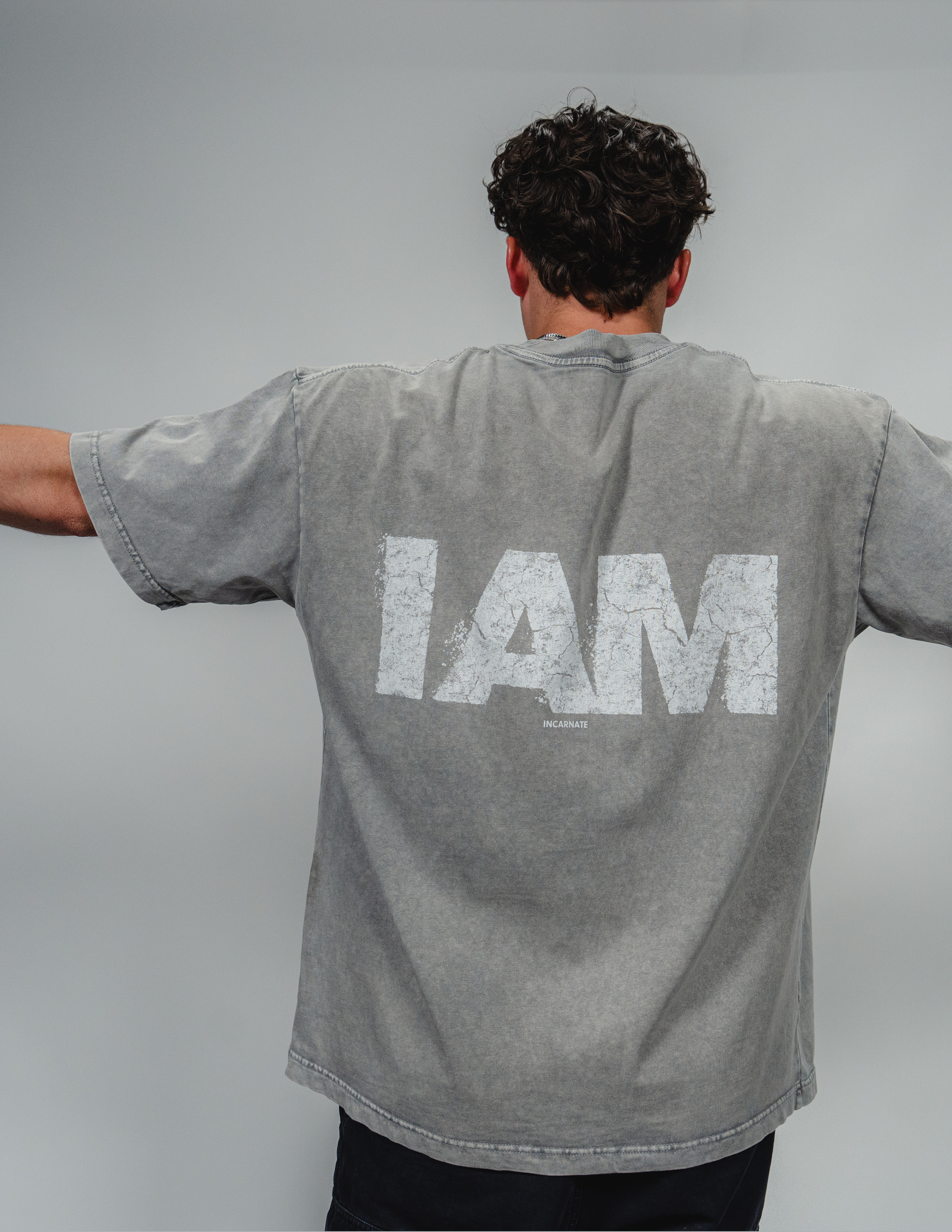 "I AM" Grey Tee